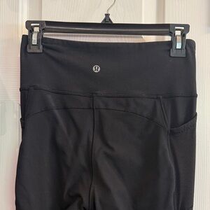 lululemon athletica Black High-Rise Leggings with Side Pockets